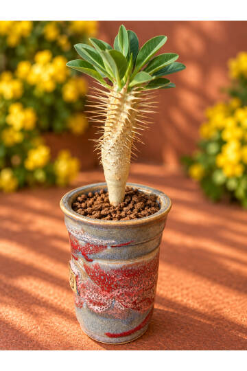 Euphorbia Guillauminiana - Madagascar'a Özgü Nadir Sukulent - 1