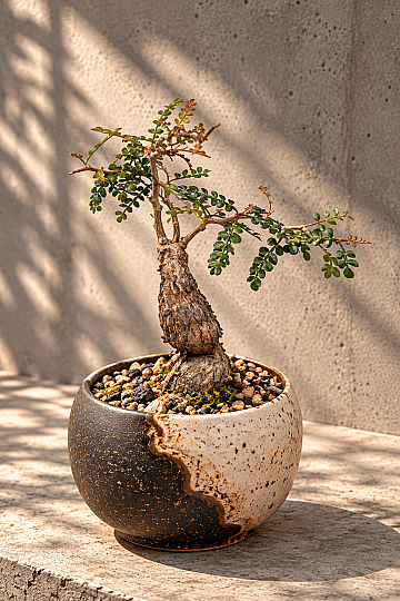 Operculicarya pachypus- Madagascar'dan Ağaç Göndeli Minyatür Bonsai Formunda Nadir Caudex Tür - 3