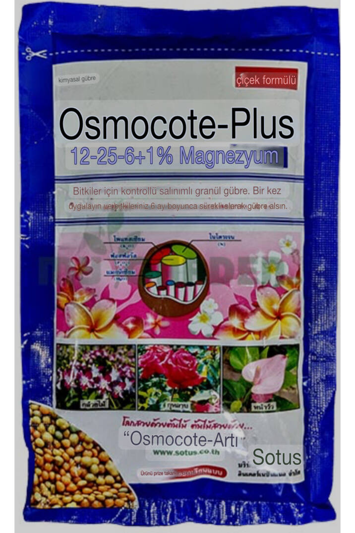 Osmocote plus NPK 12-25-6 + %1 Mg Çiçek ve renk teşvik edici gübre - 1